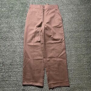 Military Pants Mens 32x28 Green Chino Straight Leg Raw Hem Workwear Casual